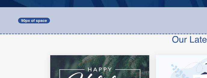 90px sections